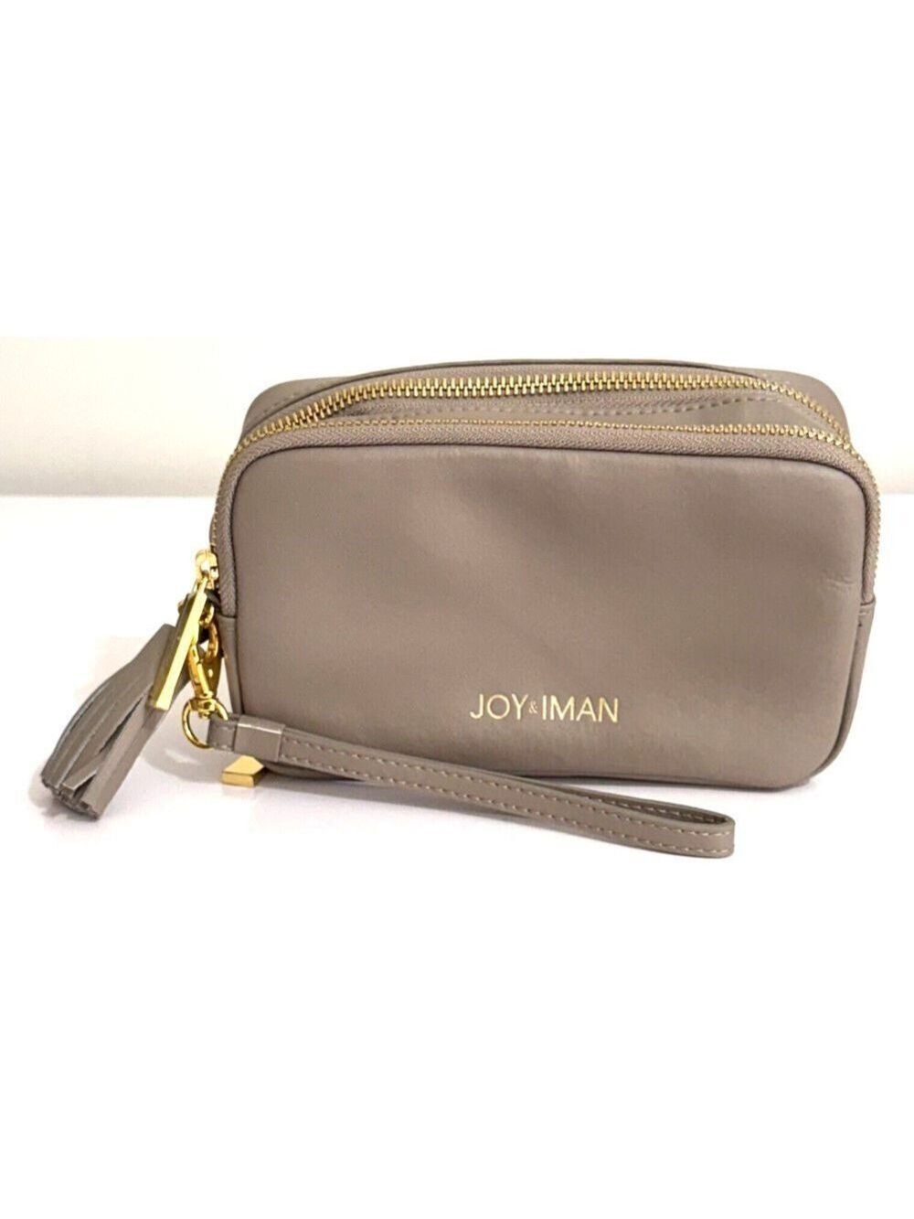 JOY & IMAN Tassel Chic Leather Wallet with RFID 603225-J Taupe 7"